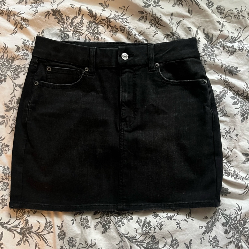 American eagle denim mini skirt